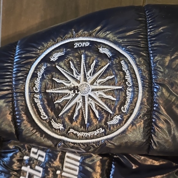 Cosarrtts Collection Black Cropped Puffer Jacket Sz M NWOT - Picture 4 of 10